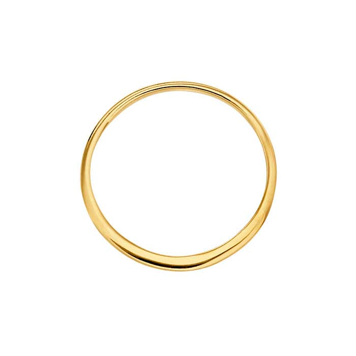 14K Heavy Yellow Gold-Plated Sterling Silver Round Component