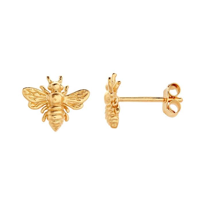 Honey Bee Post Earrings