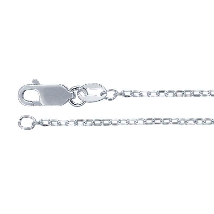 Sterling Zilver 1,3mm Verlengde Kabelketting