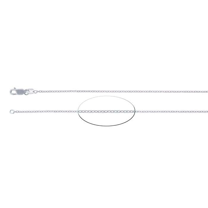 Sterling Zilver 1,3mm Verlengde Kabelketting