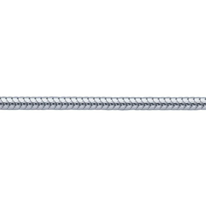 Sterling Silver 1.2mm Round Unseamed Snake Chain