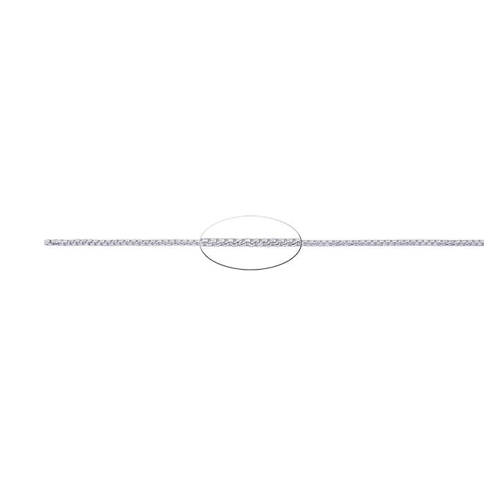 Sterling Silver 1.85mm Textured Rounded Box Chain, By the Foot