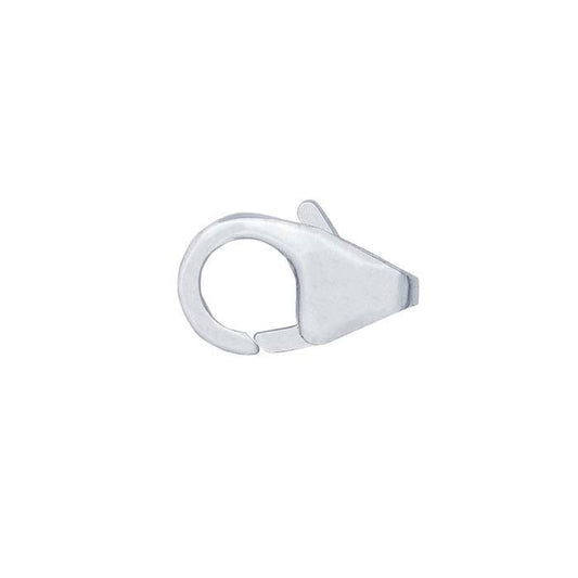 Argentium® sidabro 8,2 x 4,8 mm lašo formos omaro užsegimas
