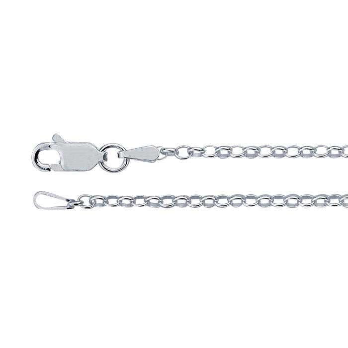Sterling Silver 2mm Oval Rolo Chain