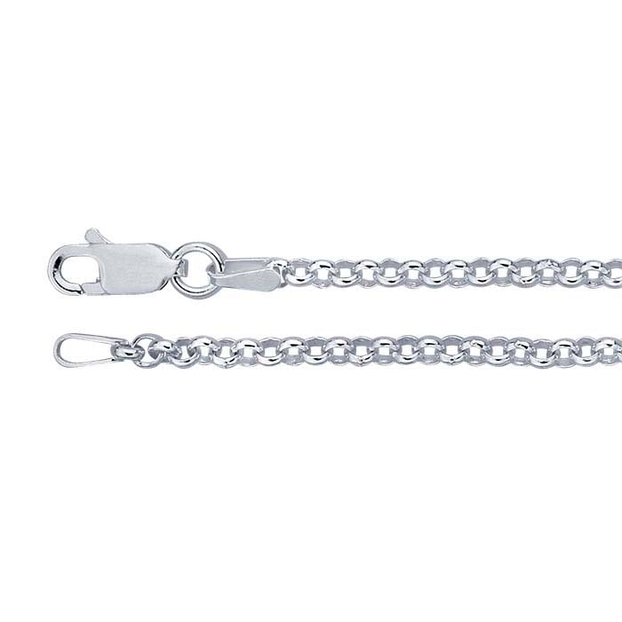 Sterling Silver 2.6mm Round Rolo Chain