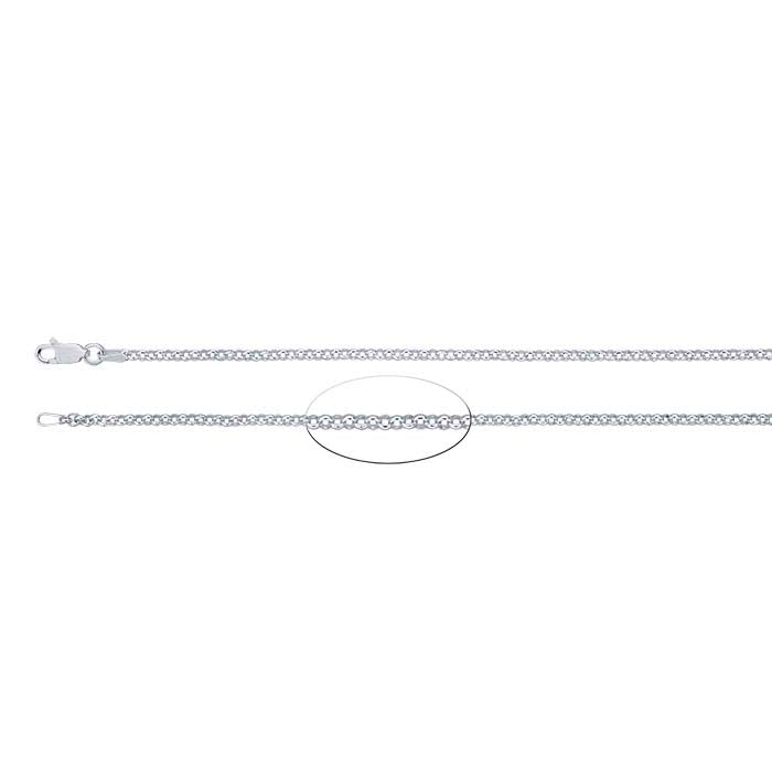 Sterling Silver 2.6mm Round Rolo Chain