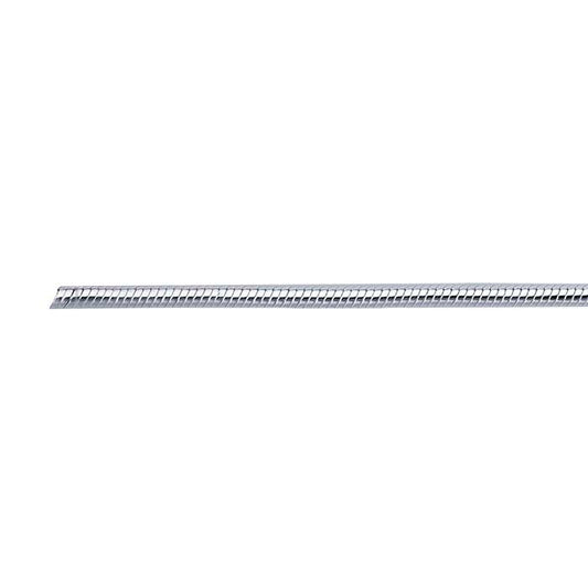 Catena a serpente tonda con giuntura da 1,95 mm in argento sterling, al piede