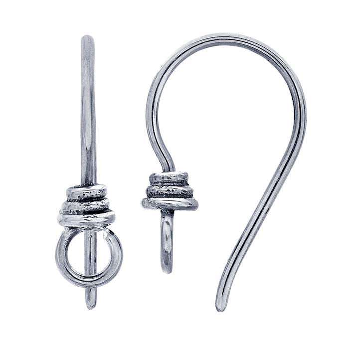 Sterling Silver Wire-Wrapped Ear Wires