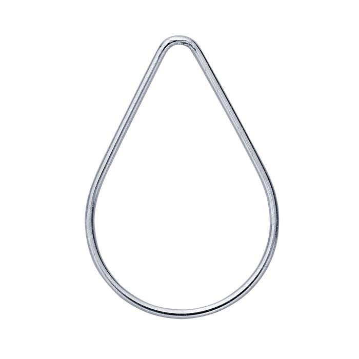 Sterling Silver Teardrop Component