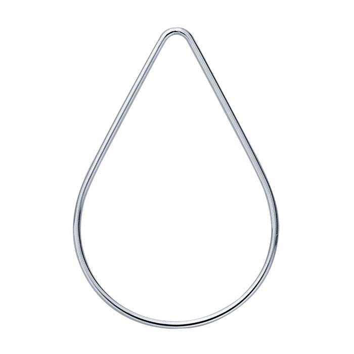 Sterling Silver Teardrop Component