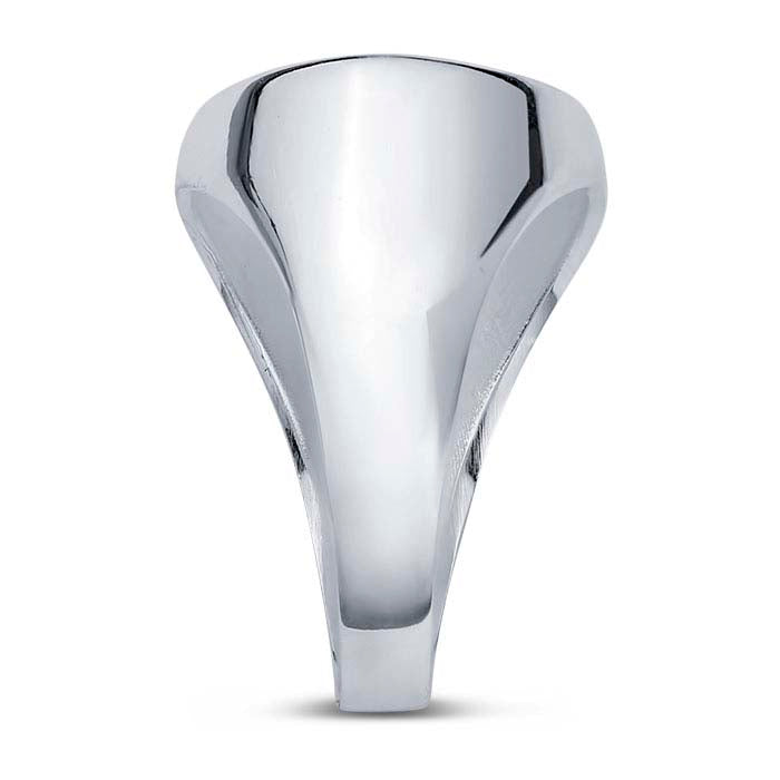 Siegelring aus Sterlingsilber, rund, 18 mm