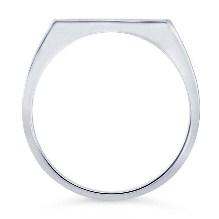 Sterling Silver 6.2 x 13mm Rectangle Signet Ring