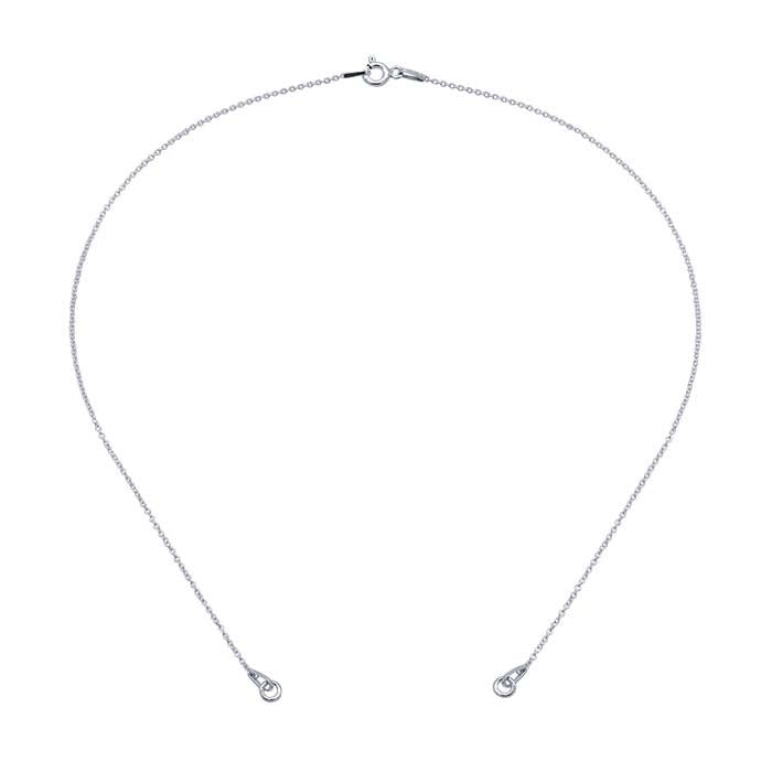Sterling Zilver 1mm Ovale Kabelketting Halsketting Component