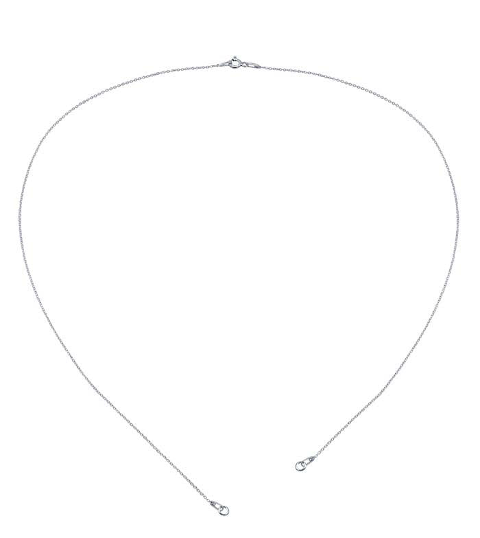 Sterling Zilver 1mm Ovale Kabelketting Halsketting Component