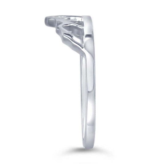 Sterling Silver Mountain Range Ring