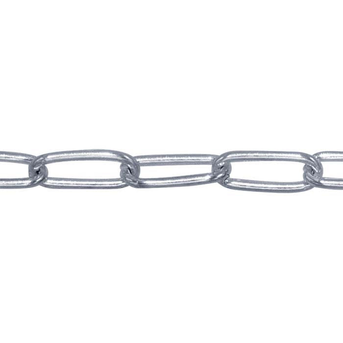Sterling Silver 2.6mm Oval Cable Chain, By the Foot