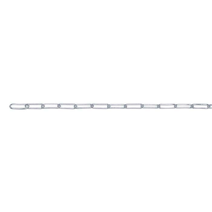 Sterling Silver 3.8mm Oval Cable Chain, By the Foot