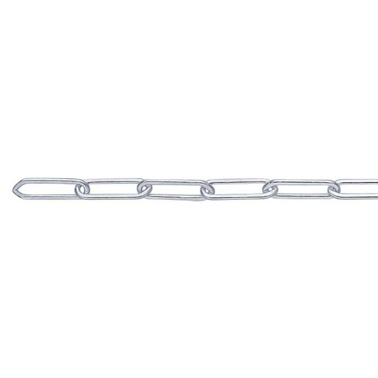 Sterling Silver 3.8mm Flat Oval Cable Chain, By the Foot