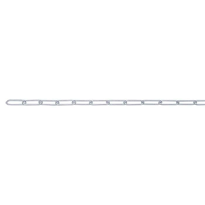 Sterling Silver 3.8mm Flat Oval Cable Chain, By the Foot