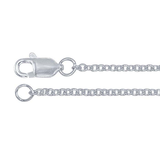 Argentium® Silver 1.5mm Round Cable Chain