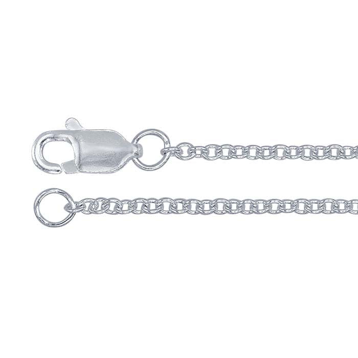 Corrente de Cabo Redonda de Prata Argentium® 1,5mm