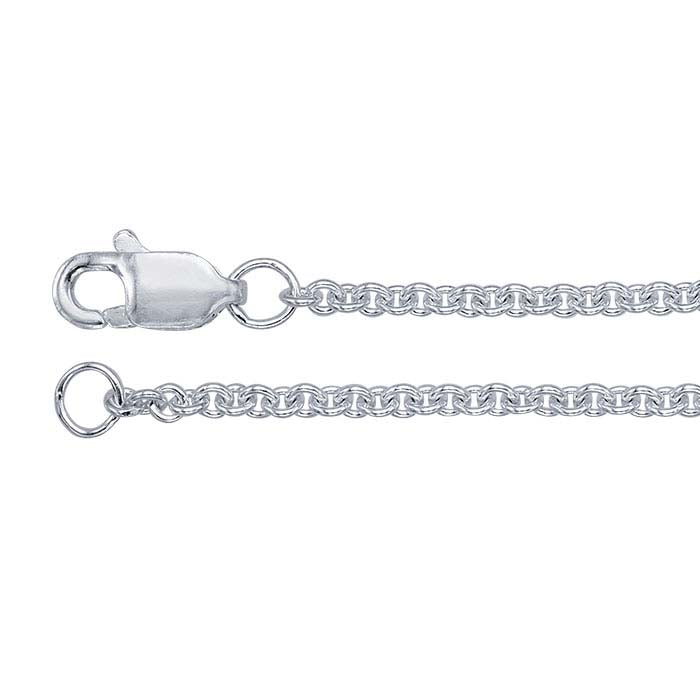 Argentium® Silver 1.7mm Round Cable Chain