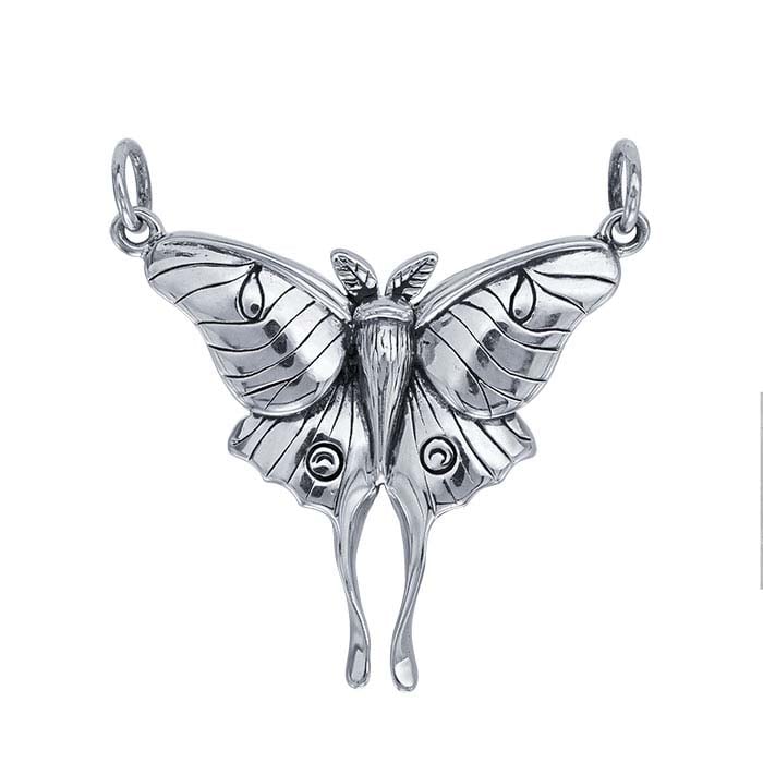 Sterling Silver Luna Moth Festoon Pendant