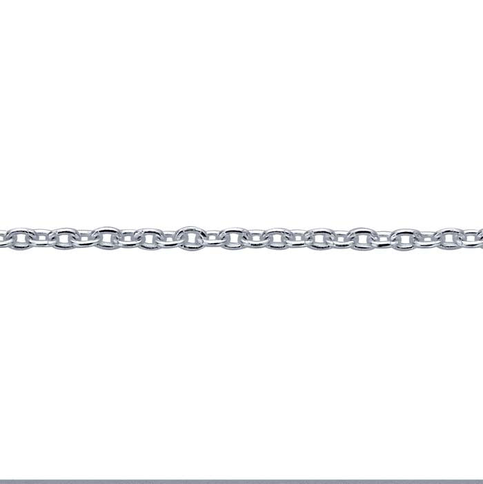 Sterling Silver 0.75mm Cable Chain, Adjustable