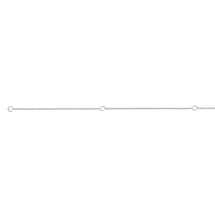 Sterling Silver 0.75mm Cable Chain, Adjustable
