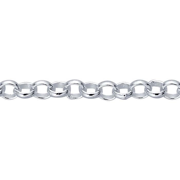 Sterling Silver 1,65 mm Rolo-kedja, justerbar