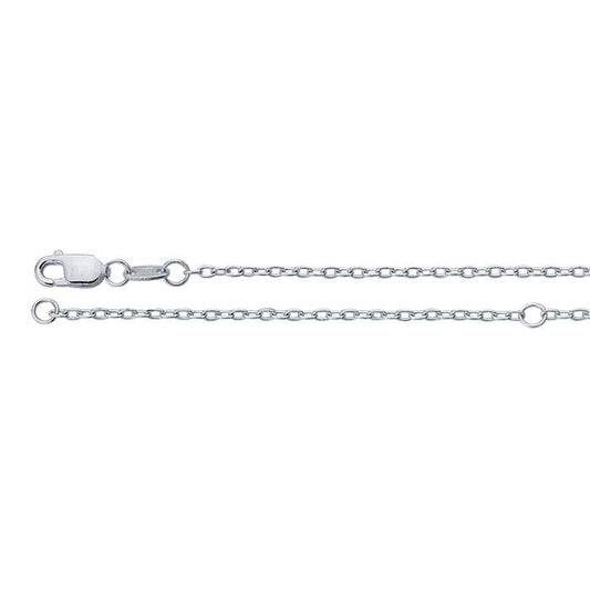 Sterling Silver 1,4 mm Oval Kabelkedja