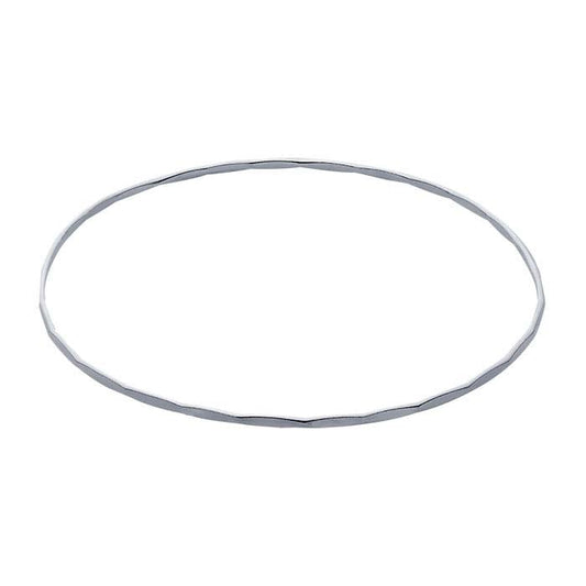 Sterling Silver Hammered Bangle