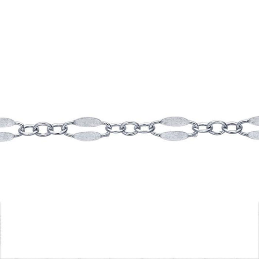 Sterling Silver 2.3mm Dapped Cable Chain