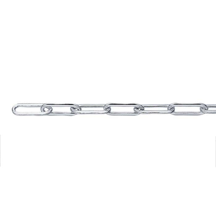 Sterling Silver 5.1mm Oval Cable Chain, By the Foot