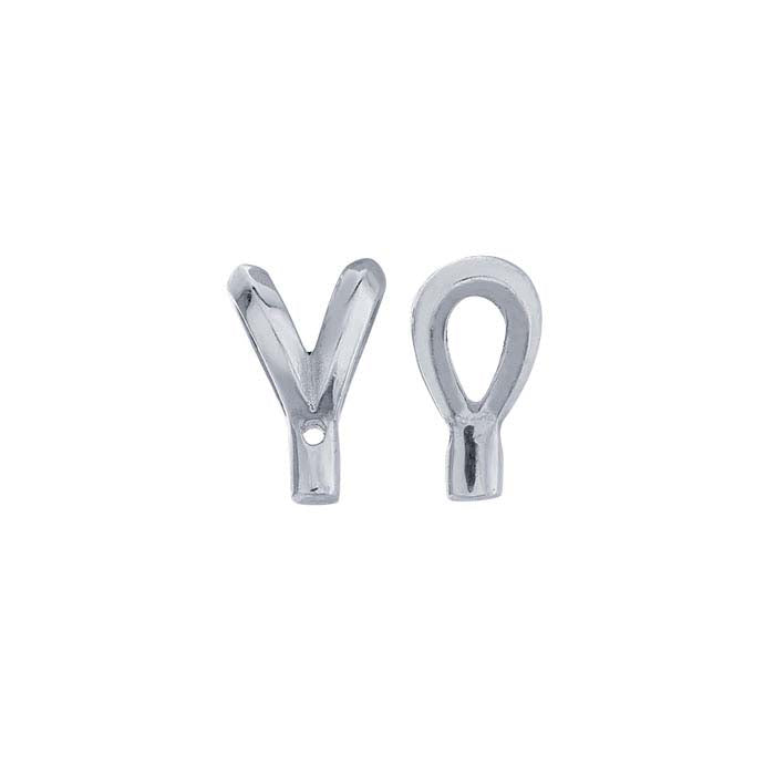 Sterling Silver Rabbit-Ear Bail with Solder Tab