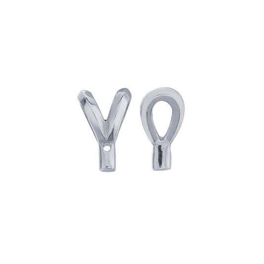 Sterling Silver Rabbit-Ear Bail with Solder Tab