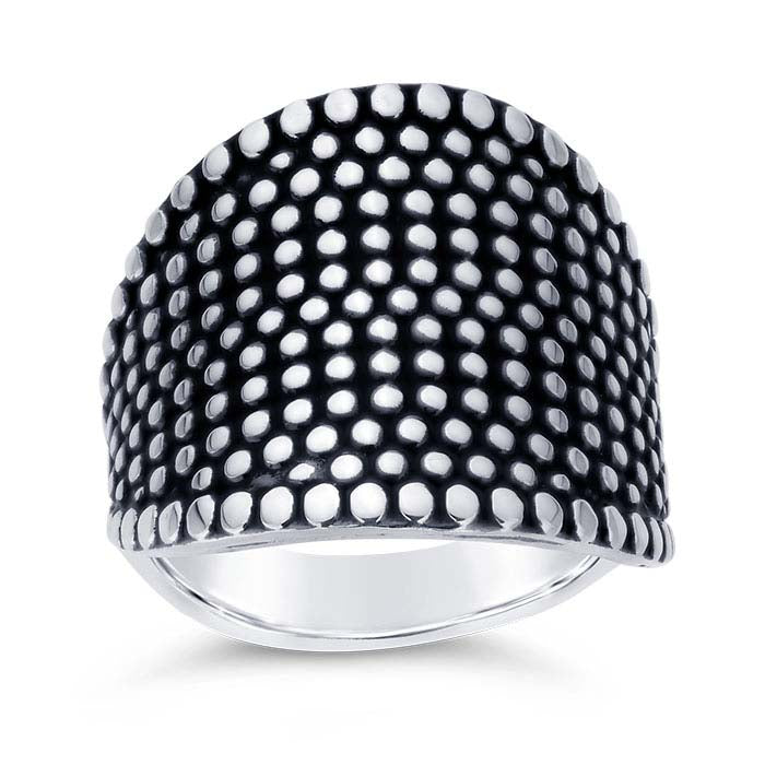 Sterling Silver Dot Ring
