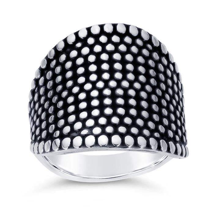 Sterling Silver Dot Ring