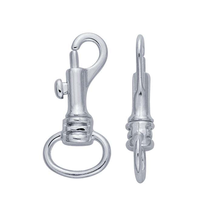 Schlüsselanhänger aus Sterlingsilber mit drehbarem Ring