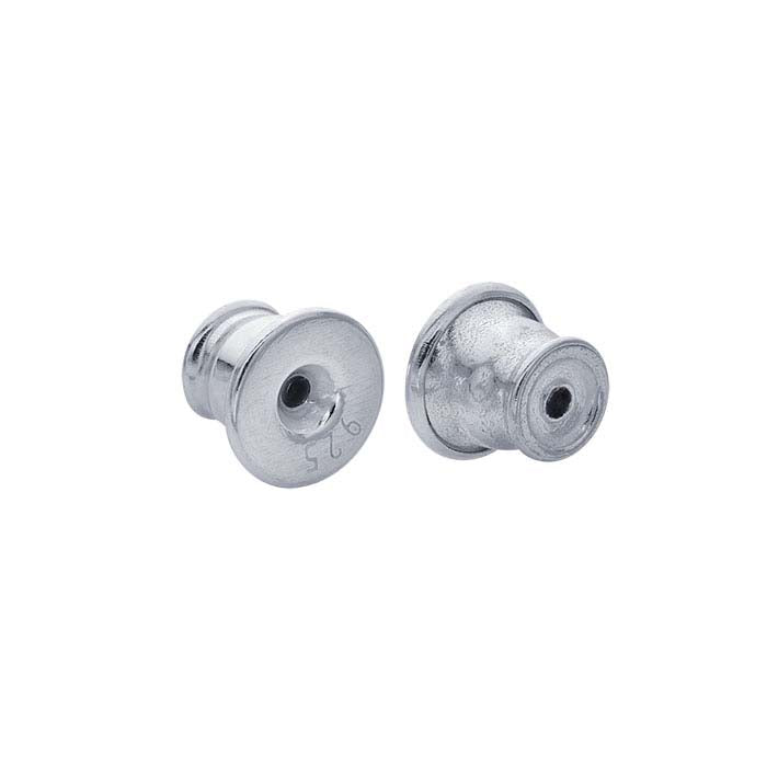 Sterling Silver 5mm Bullet Clutch