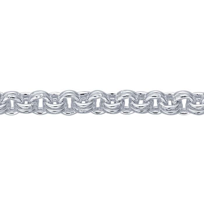 Sidabro 925 1,8 mm apvalus dvigubas kabelinis grandinėlė