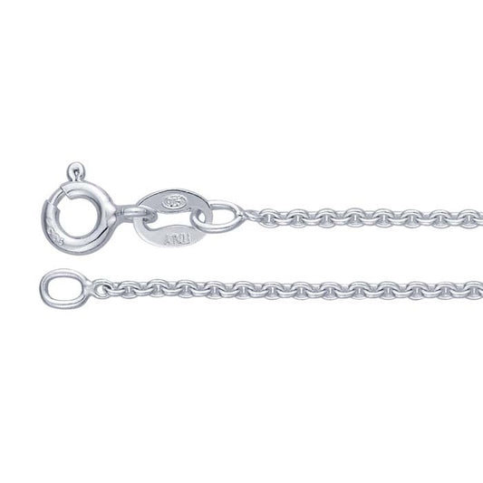Sterling sølv 1,4 mm rund kabelkjede