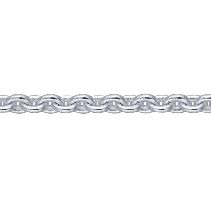 Sterling sølv 1,4 mm rund kabelkjede
