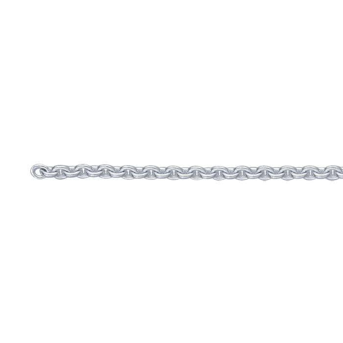 Sterling sølv 1,4 mm rund kabelkjede, per fot