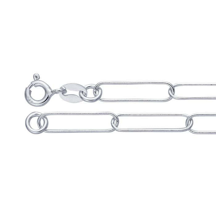 Sterling Silver 3.9mm Cable Chain