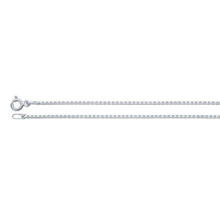 Sterling Silver 1.3mm Faceted Venetian Box Chain