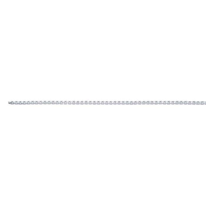 Sterling Silver 1.3mm Faceted Venetian Box Chain, By the Foot
