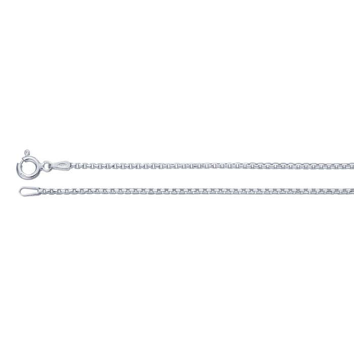 Sterling Silver 1.45mm Faceted Venetian Box Chain