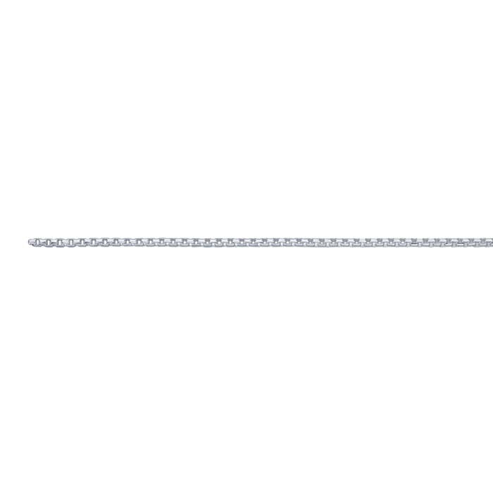Sterling Silver 1.45mm Faceted Venetian Box Chain, By the Foot