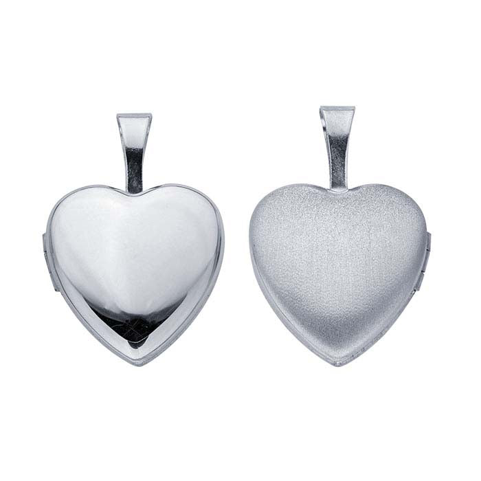 Sterling Silver Heart Locket Pendant